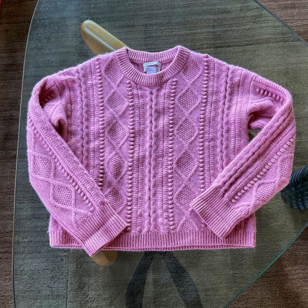 Nordstrom medium weight cashmere cable knit sweater (women’s medium)